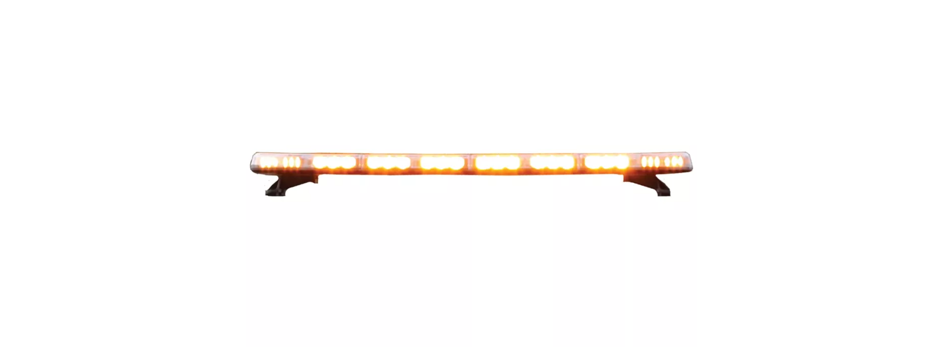 Buyers Products 49 inches Amber Modular LED Light Bar with 14-LED Modules and Built-In Traffic Arrow